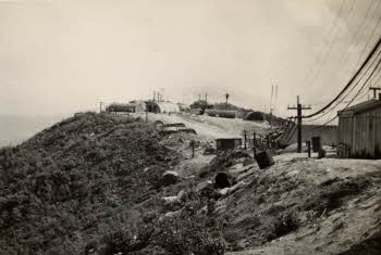 View of detachment #4 on the ridge of mountain