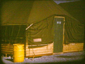 Tent in military base near Yokohama