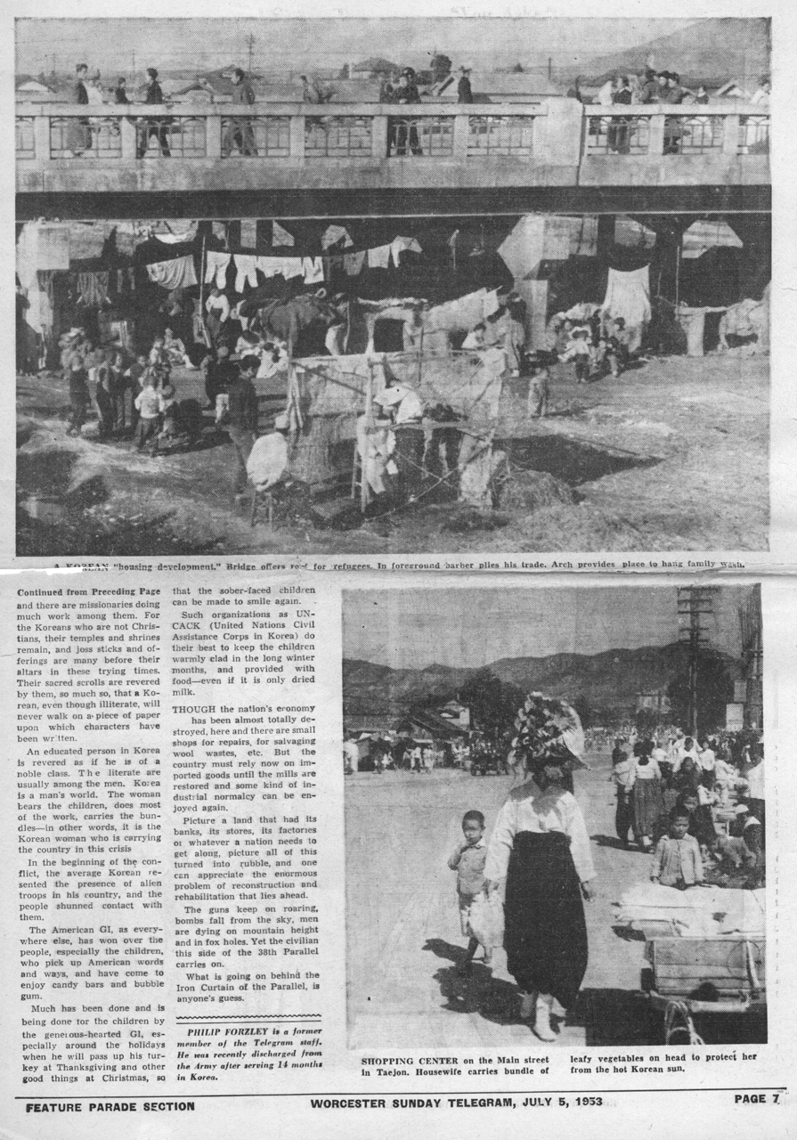 How War Has Affected The People Of Korea As Seen By A Worcester GI