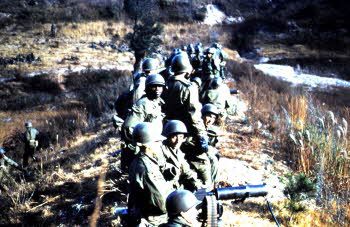 Soldiers Standing in a Line 