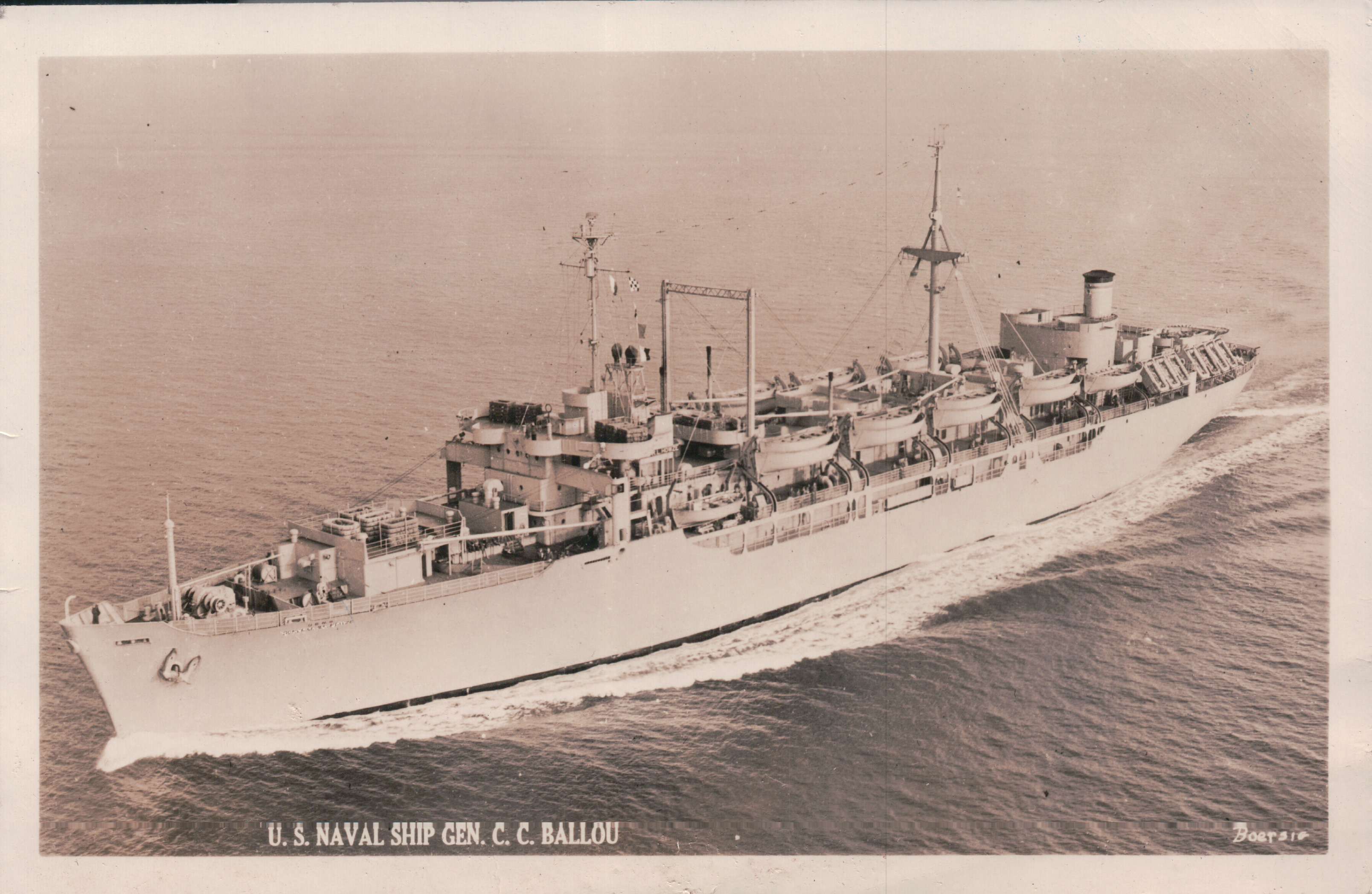 US Naval Ship General C.C. Ballou 