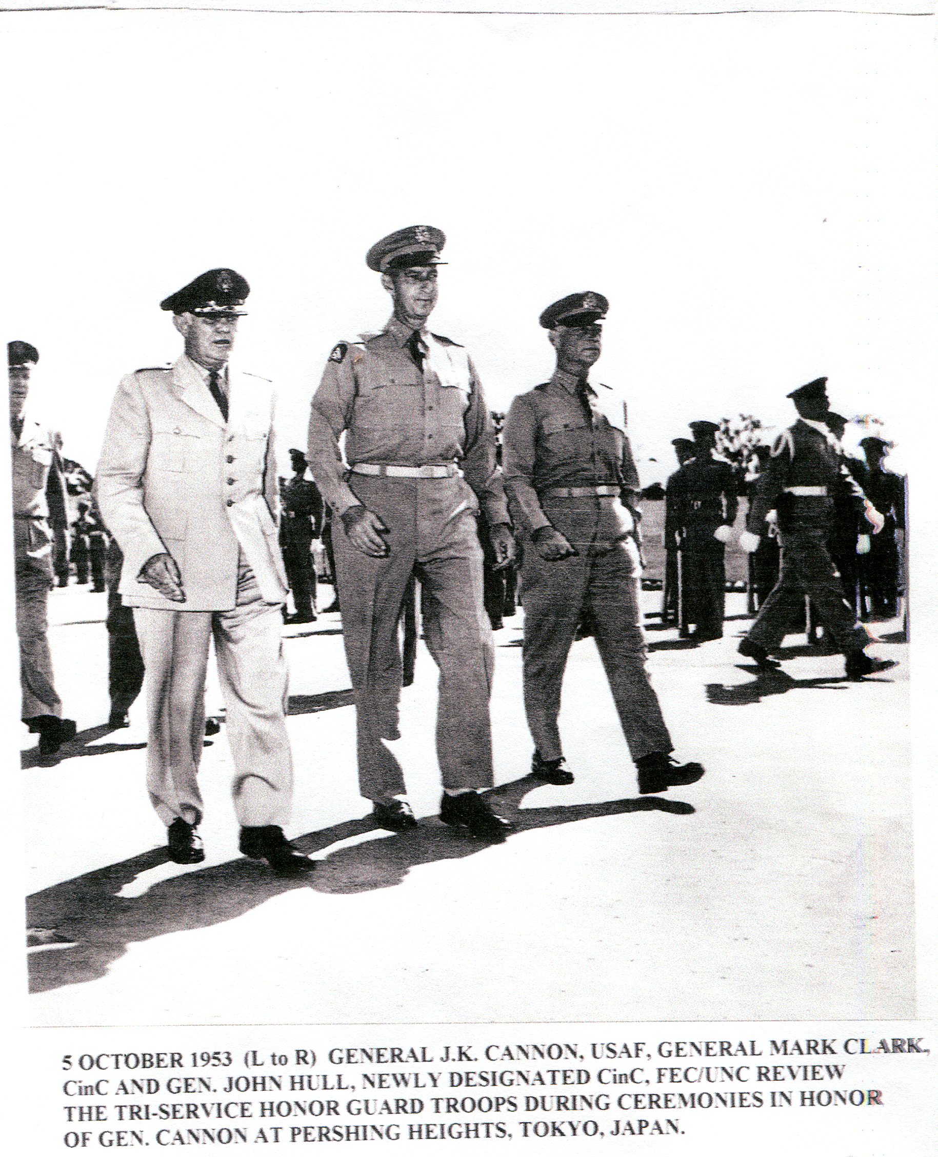 Generals JK Cannon Mark Clark and John Hull