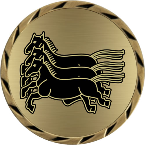 Three Horse Medal