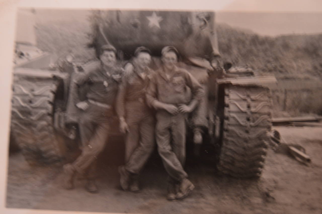 Soldiers in Korea with a Tank