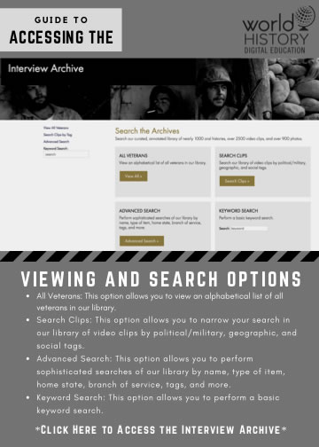 Guide to Accessing the Interview Archive