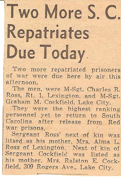 News Clipping: Two More S.C. Repatriates Due Today