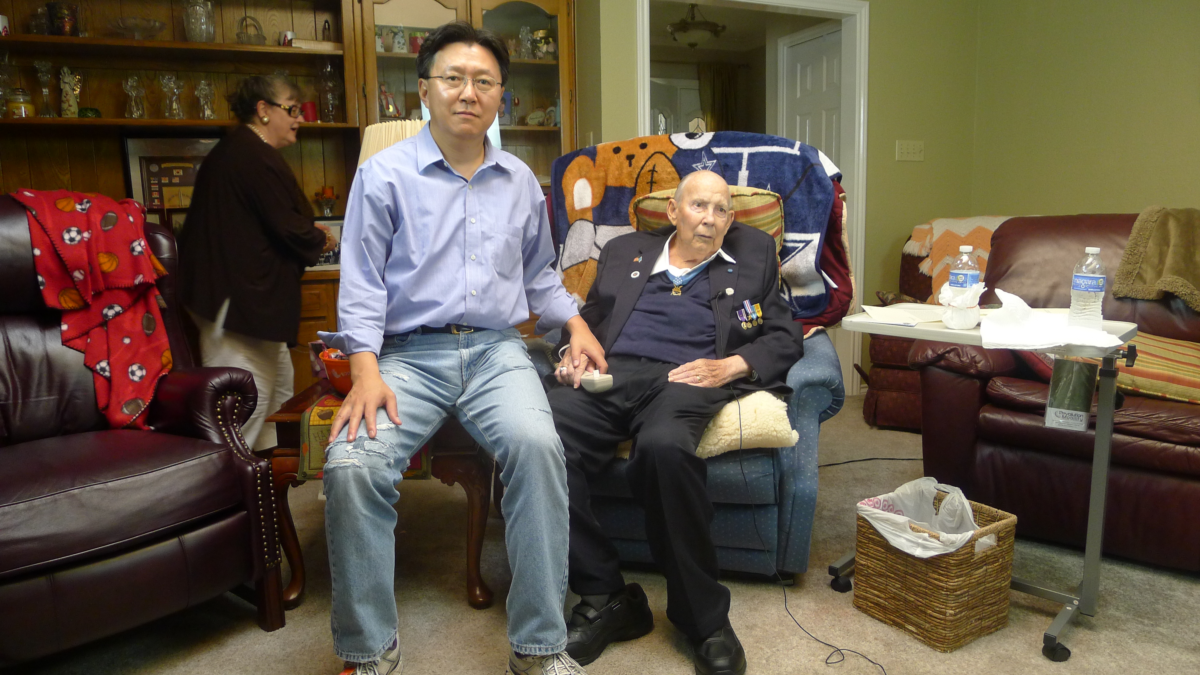 President Han with Col. Stone 
