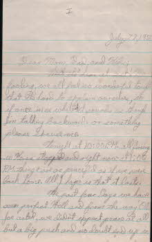 Victor Spaulding's Letter to His Family (1) 