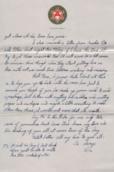 Victor Spaulding's Personal Letter to His Family (3)