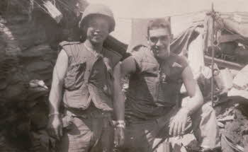 With Korean Soldier Wearing Helmet 