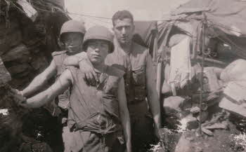 With Korean Soldiers Wearing Helmet