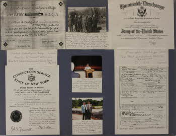 Korean War Documents and Photos Poster Board by Victor Spaulding (2) 