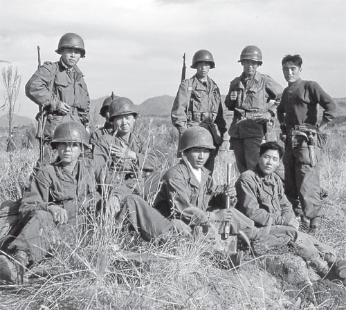 korean troops