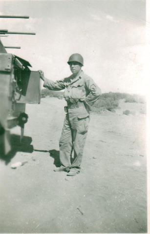 Soldier with Half-Track