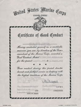 Certificate of Good Condunct