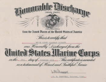 Honorable Discharge (front)