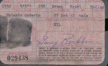 Identification Card (back)