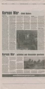 Newspaper articles of Korean War by The globe and Mail (4)