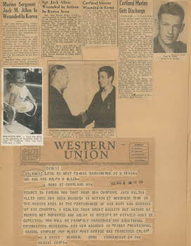 Newspaper articles of Jack Allen