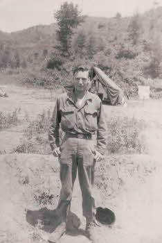 Joseph Gibson at his military base