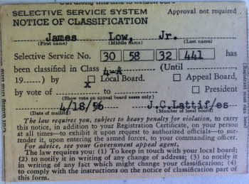 Notice of Classification (front)