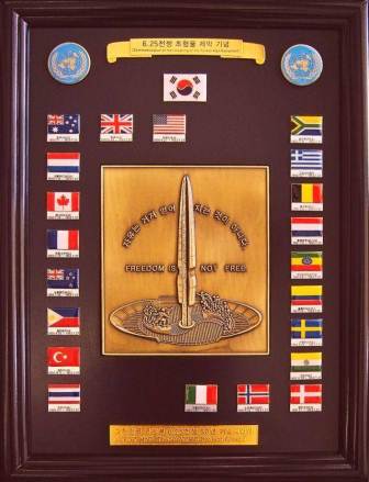 Korean War Plaque from South Korea