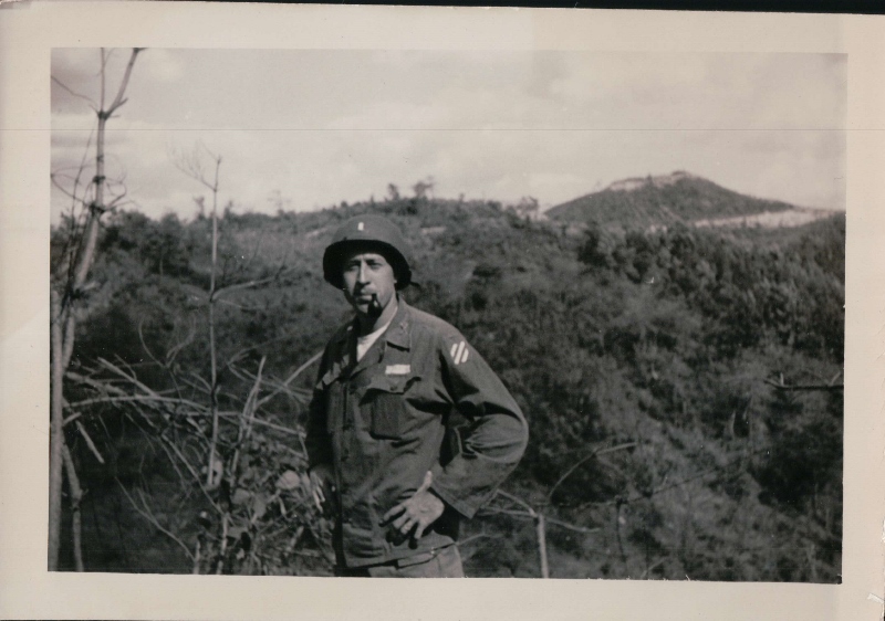 Larry Kinard posing for a picture in Korea.