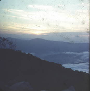 Sun over mountain - Seorak