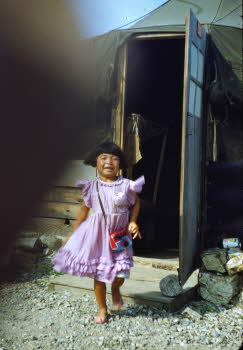 Korean girl living in Korean worker's house