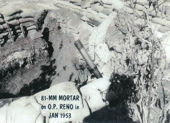 81-mm Mortar on O. P. Reno