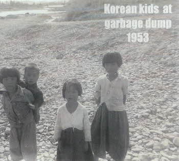 Korean Kids at Garbage Dump 1953