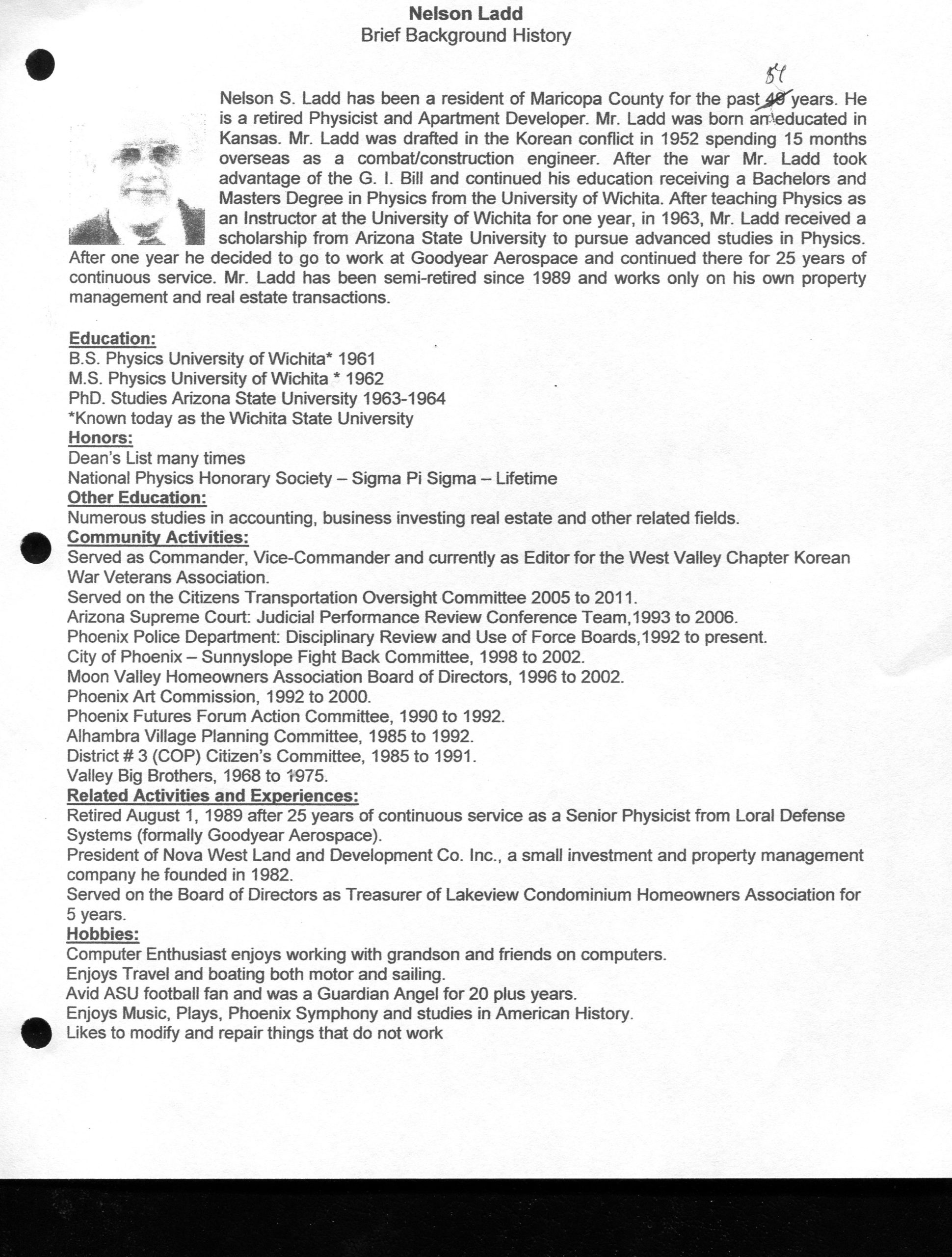 Nelson Ladd Resume