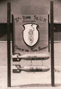 Sign of 37th Bomb Squadron operations