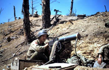 M. Stew and Machine gun, (Hill 841 / Old Baldy at Chupari)