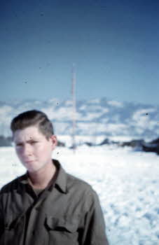 Closer view of PFC Peter Doyle after shaving