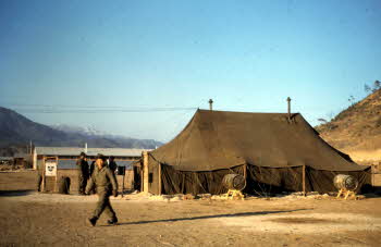 Closer view Co. D, 17th Infantry, REGT. Command Post Tent