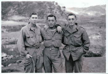 (From left to right) Peter Doyle, Jin Jong Man (June bug), Leo Chakmakjian 