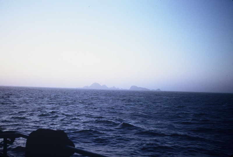 Picture of Atlantic Ocean from boat near San Francisco, CA. Taken in 1953.