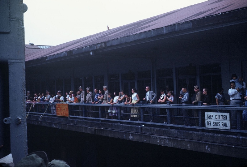 Japan leaving for home. Taken in 1953.