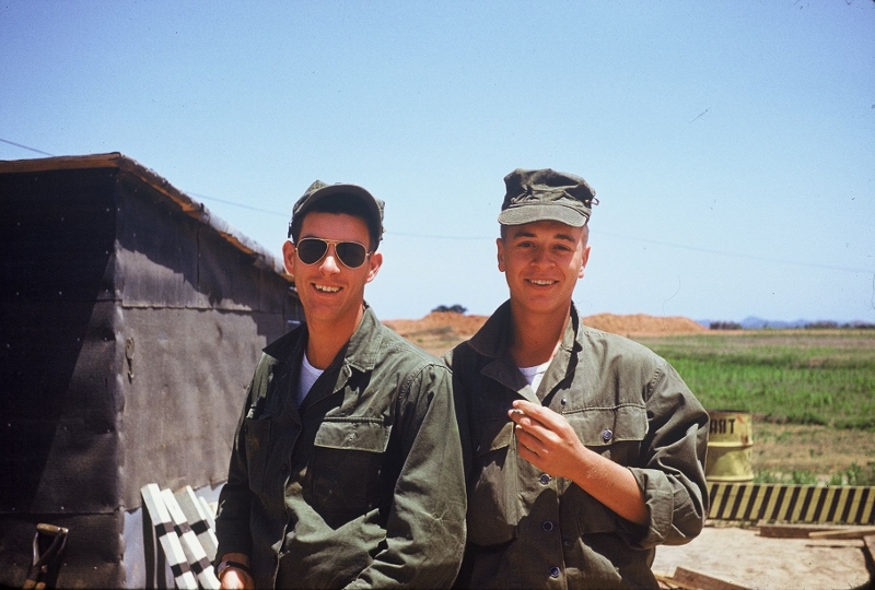 Bill Kessler & Deacon Parsons. Taken in Korea, 1953.