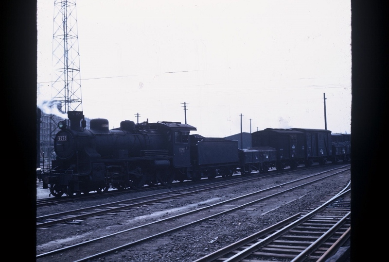 A picture of a Korean train. Taken in Korea, 1953.
