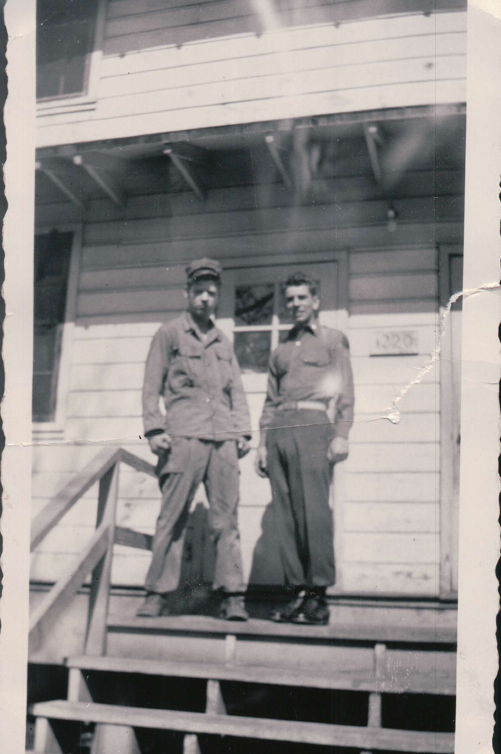Auletti wearing his Korean War uniform