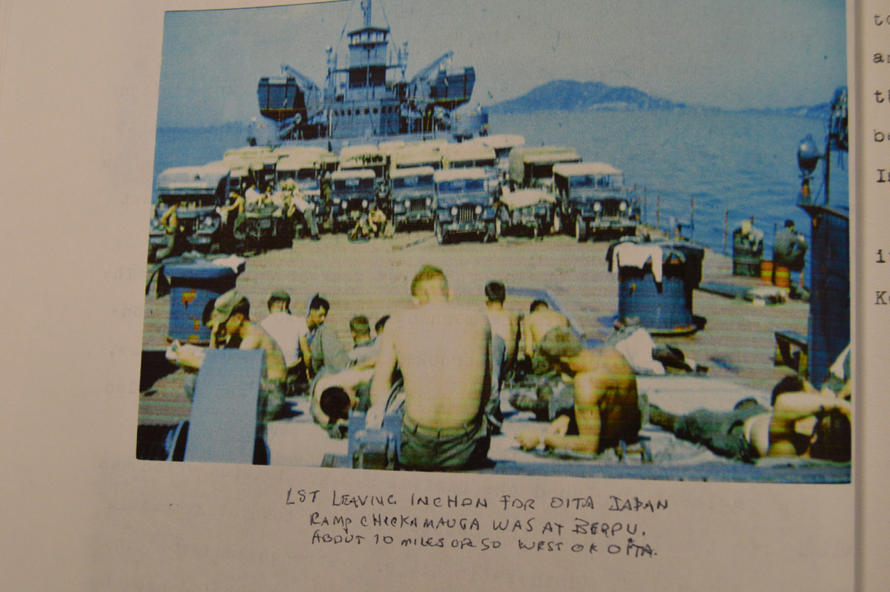 LST Leaving Inchon for Japan