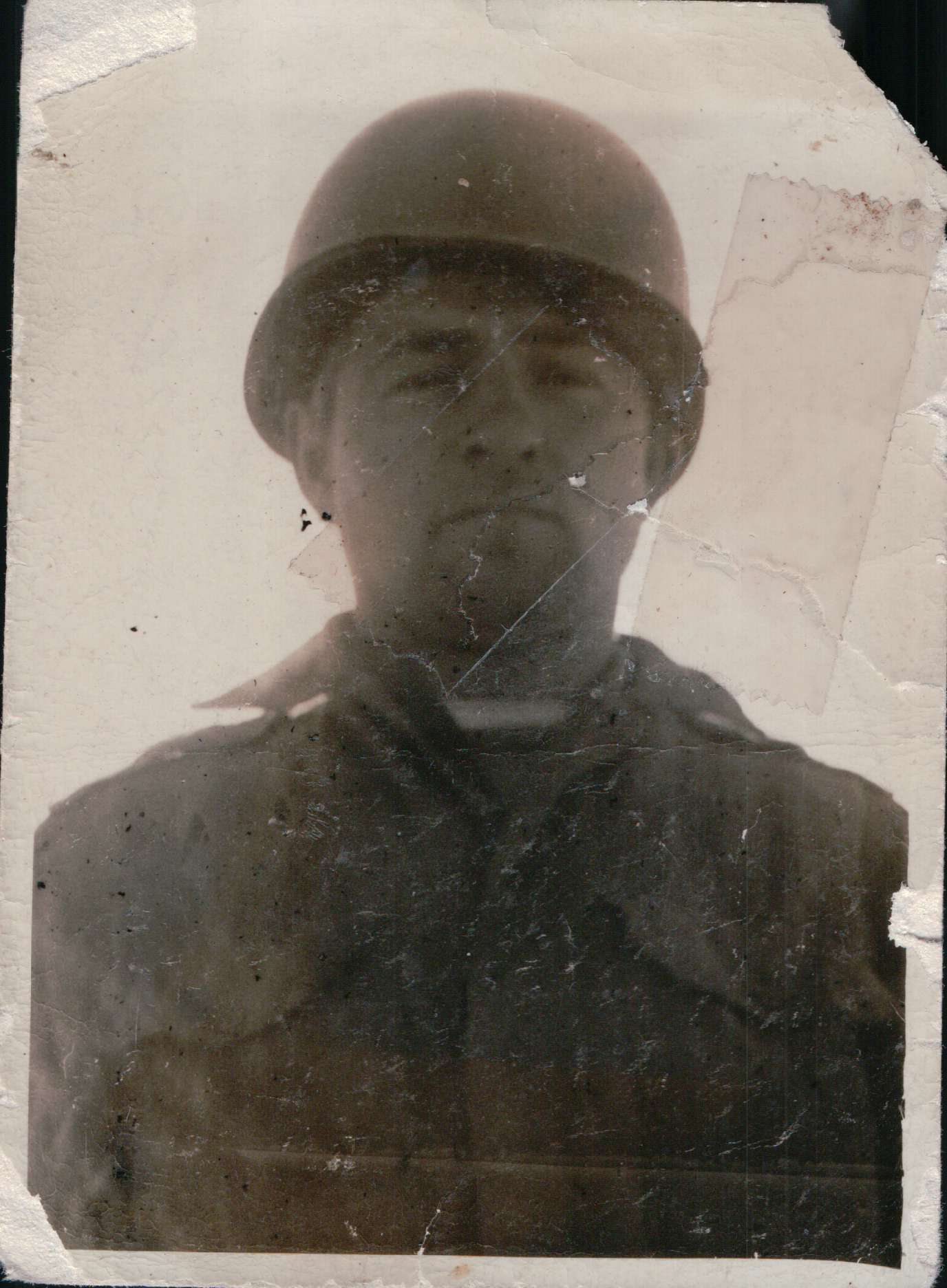A picture of Ronald Rosser in December of 1951 in Kumhwa, Korea.