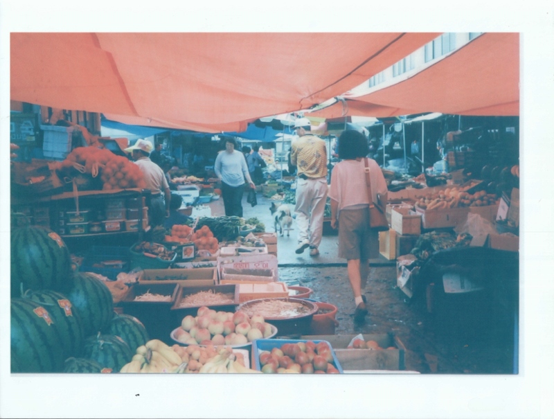 The same covered marketplace in Chuncheon 4 1/2 decades later in 2000.