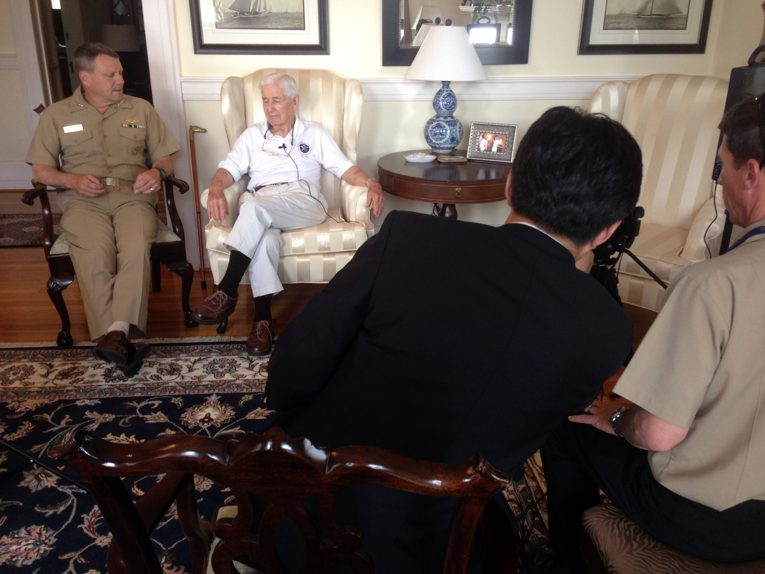 Interview Day Candid, Provided by Captain Jane Campbell, US Navy Fleet Forces, Norfolk VA on June 23, 2014