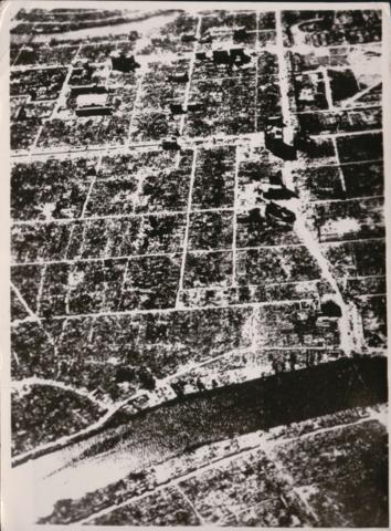 The Desutude of Hiroshima destroyed by Atomic Bomb
