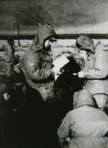Taken at Mukuna waiting to make our amphibious landing 11-51.  Braddock Reading Book.