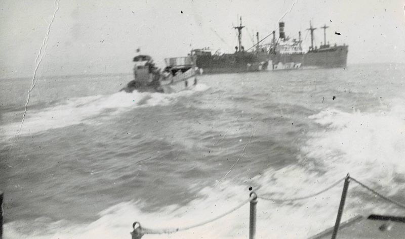 Transferring Cargo to Lane Victory
