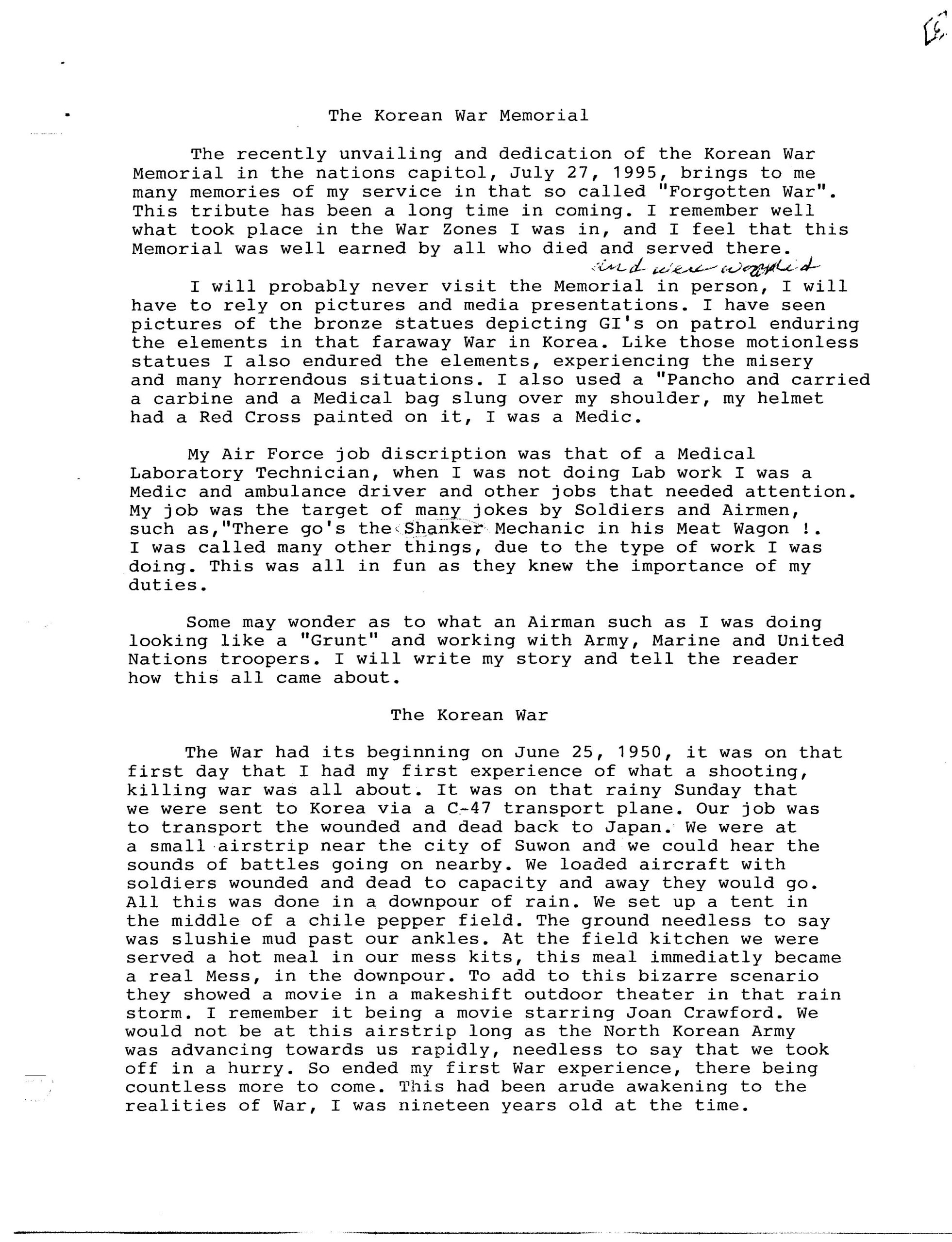 Image 7 of The Korean War Memorial and Memoirs of Service in the Forgotten War 